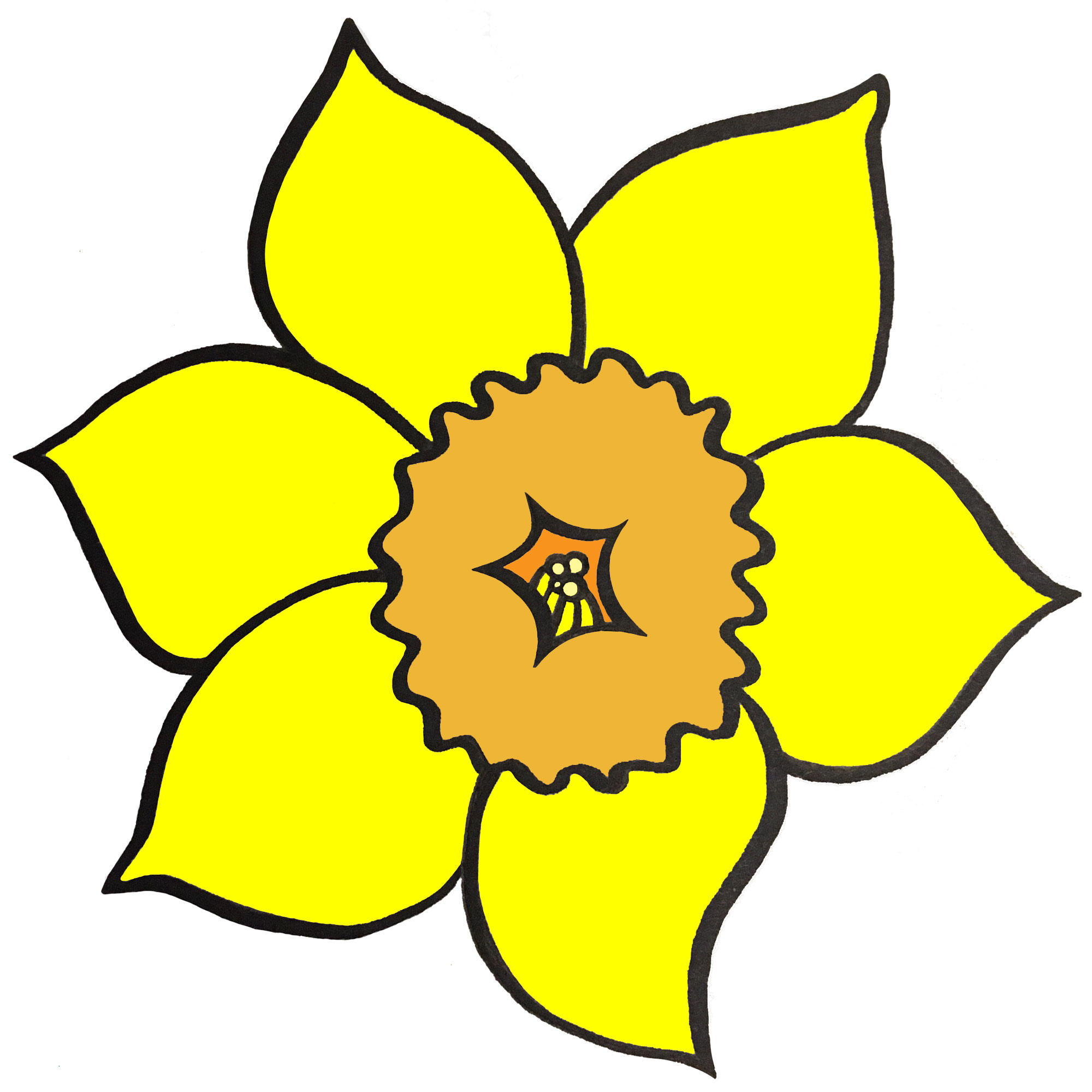 printable daffodils Clip Art Library