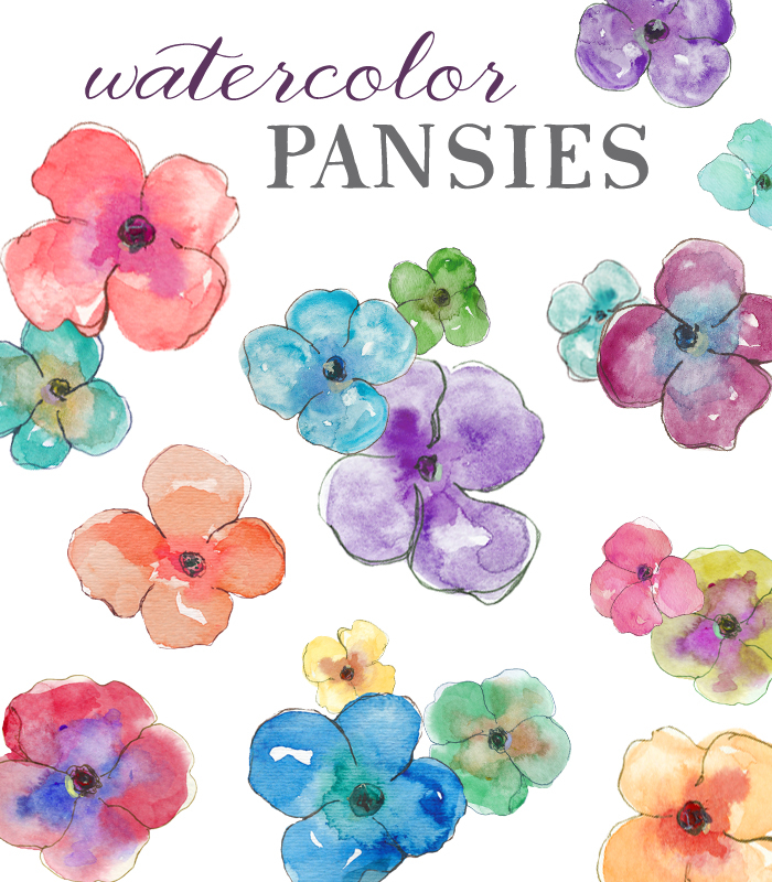 Pansies Clipart | Free Images at Clker.com - vector clip art 