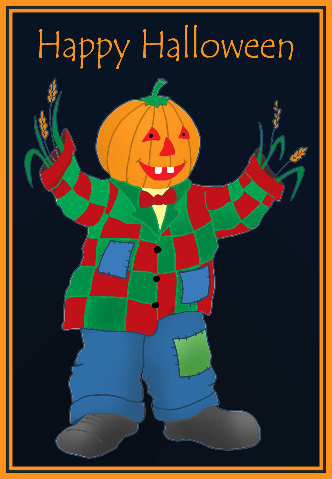 watercolor halloween card collection design vector illustration 