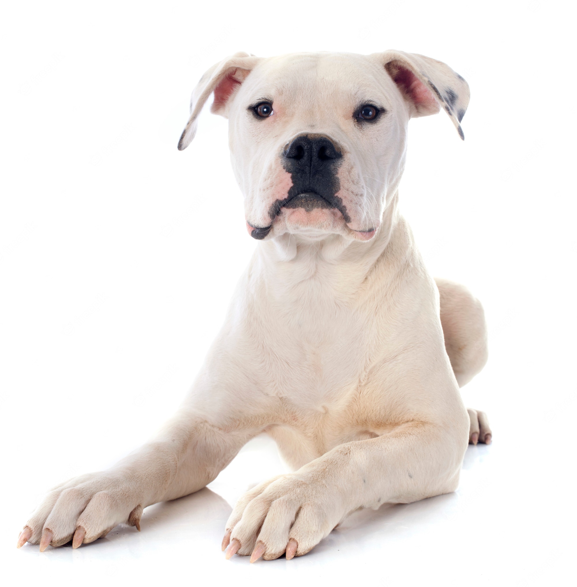 Hand-drawn american bulldog. Hand-drawn, outlined vector - Clip Art Library