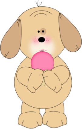 Pink Cartoon Dog Clip Art at Clker.com - vector clip art online 