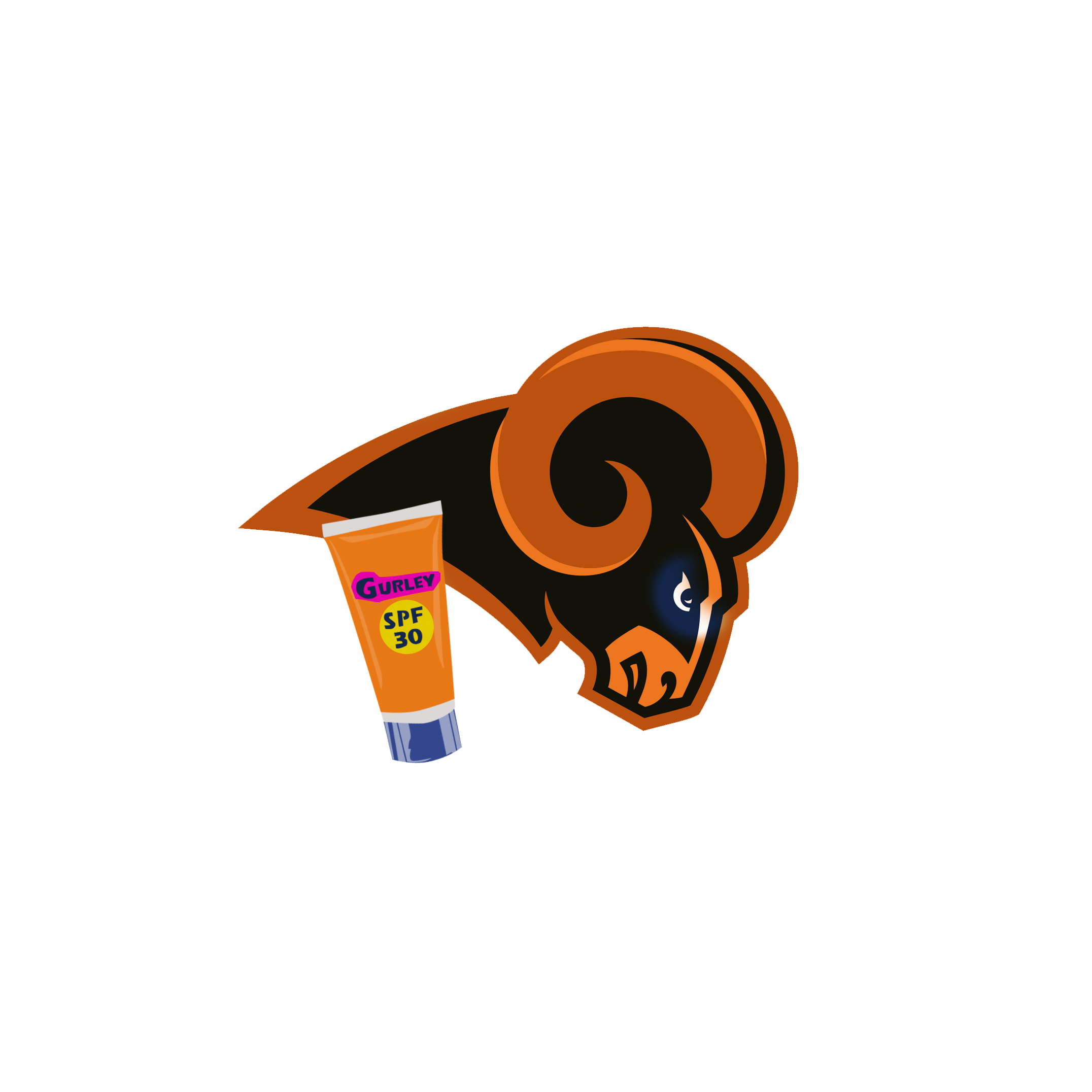 Ram Sports Mascot Breakthrough Stock Vector - Illustration of 
