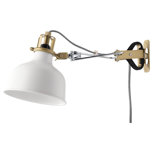 RANARP Wall/clamp spotlight with LED bulb, off-white - IKEA