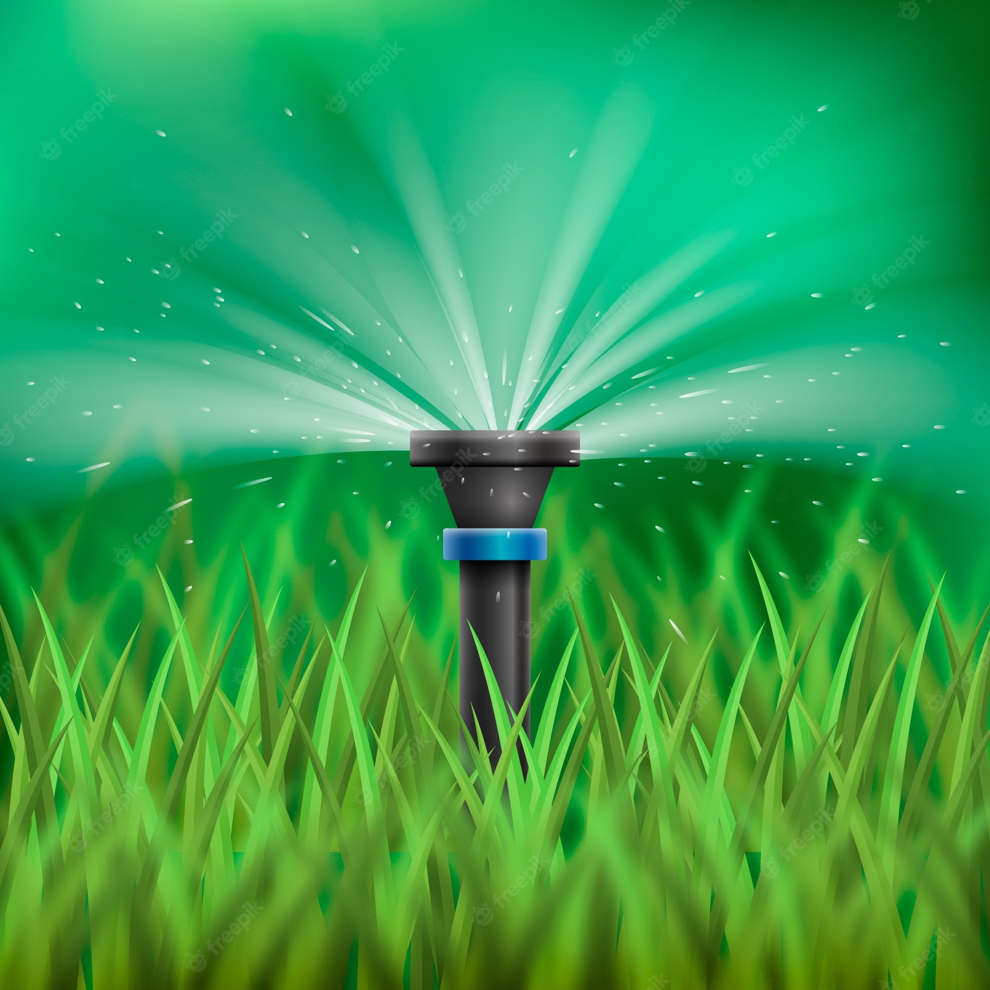 Lawn Sprinkler Clip Art