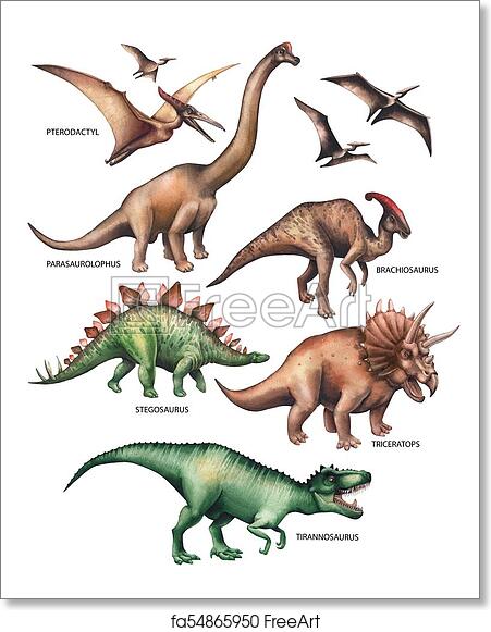 Realistic Graphic Dinosaur Royalty Free SVG, Cliparts, Vectors - Clip ...