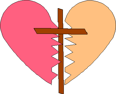 Healing Through Faith: The Broken Heart and Cross Symbol