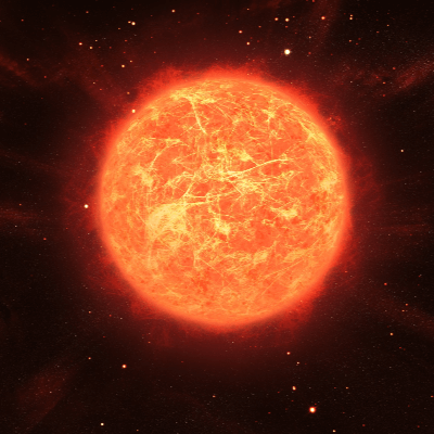 Red Giant Star in Deep Space - High-Resolution Astrophysical Imagery