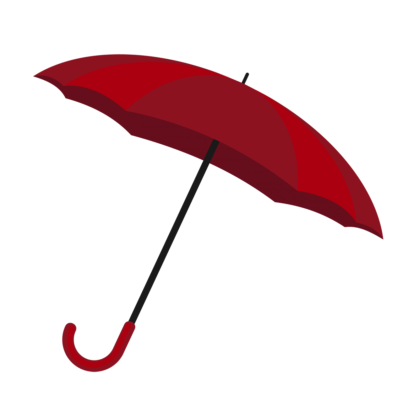 Red Umbrella Illustration - Premium Vector Graphic for Design Projects