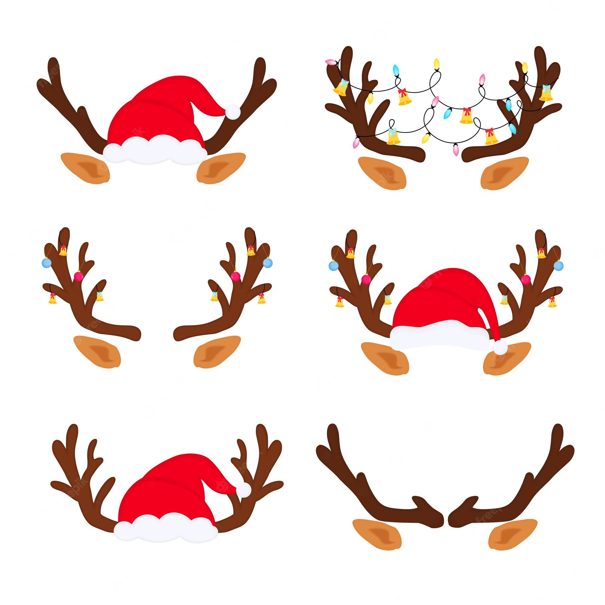 Rudolph Ears Clip Art - Reindeer Antlers Svg Transparent PNG - Clip Art ...