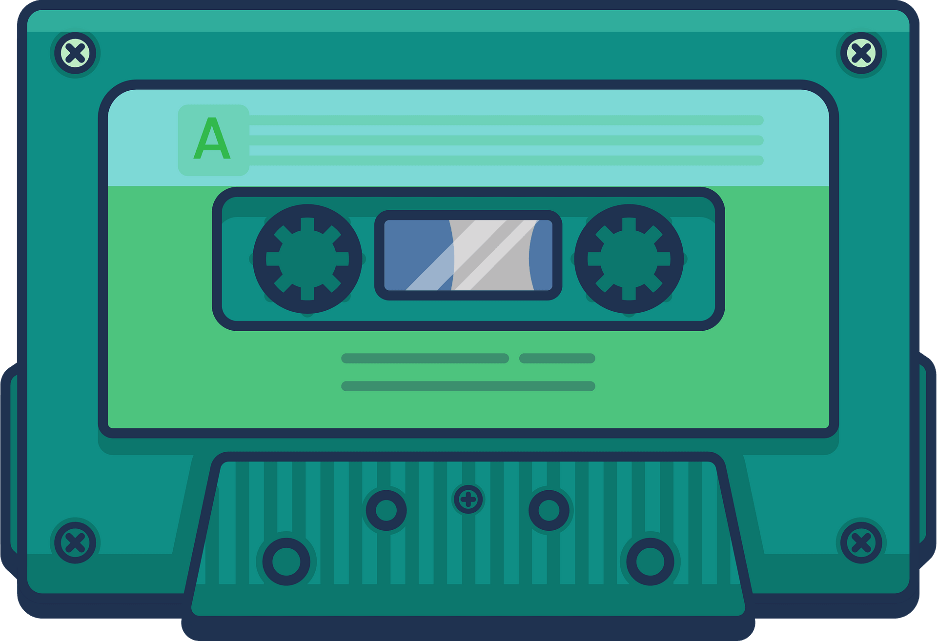 Audio cassette tape clipart design illustration Stock Illustration ...