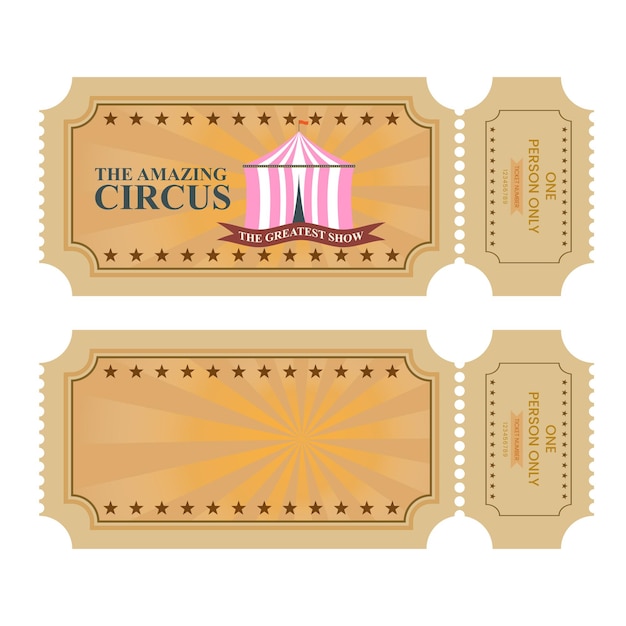 blank carnival ticket template - Clip Art Library
