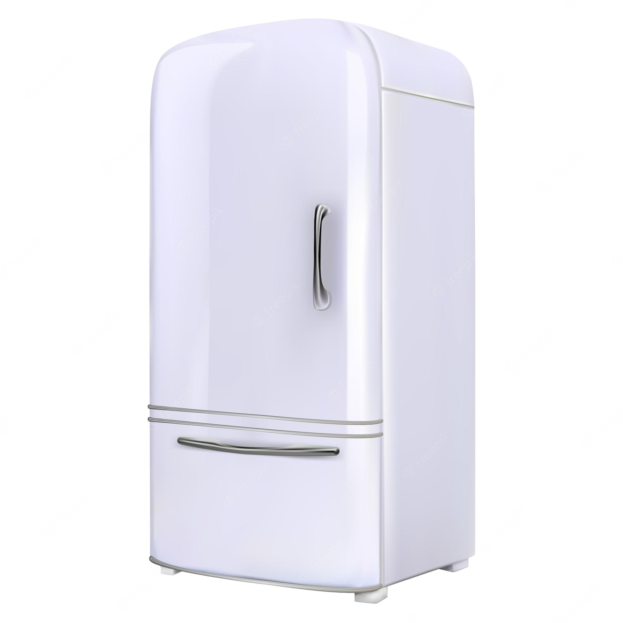 Refrigerator Clipart, Fridge Clip Art, Retro Vintage Refrigerator ...