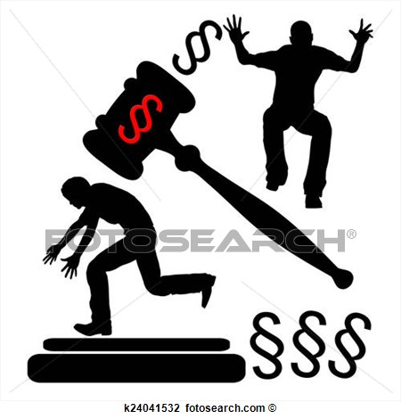 Legal Enforcement and Consequences - Symbolic Illustration