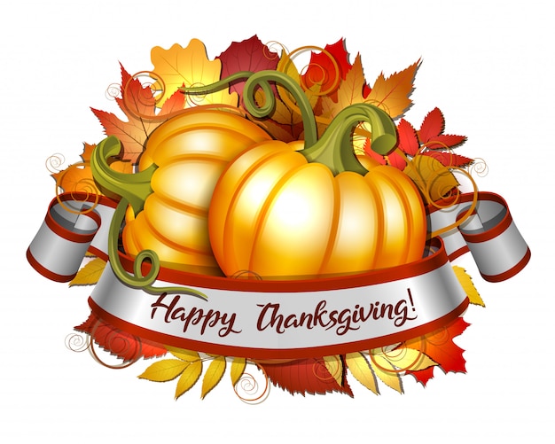 thanksgiving ribbons - Clip Art Library