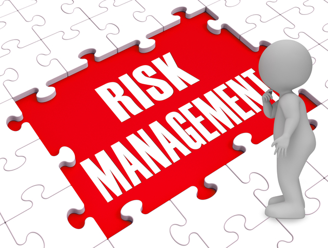 3d man placing risk cubes. 3d render of person placing risk cubes