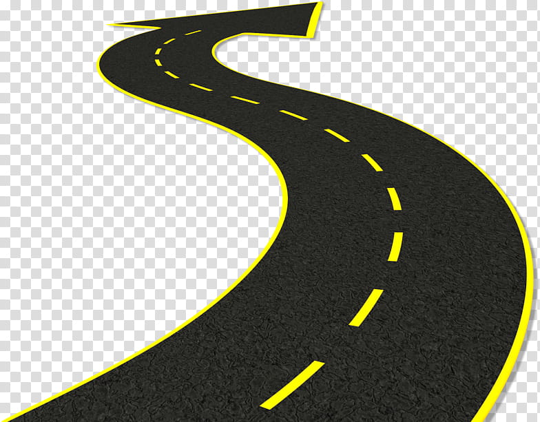 Banner Transparent Library Highway Clipart Curve Road - Road - Clip Art ...