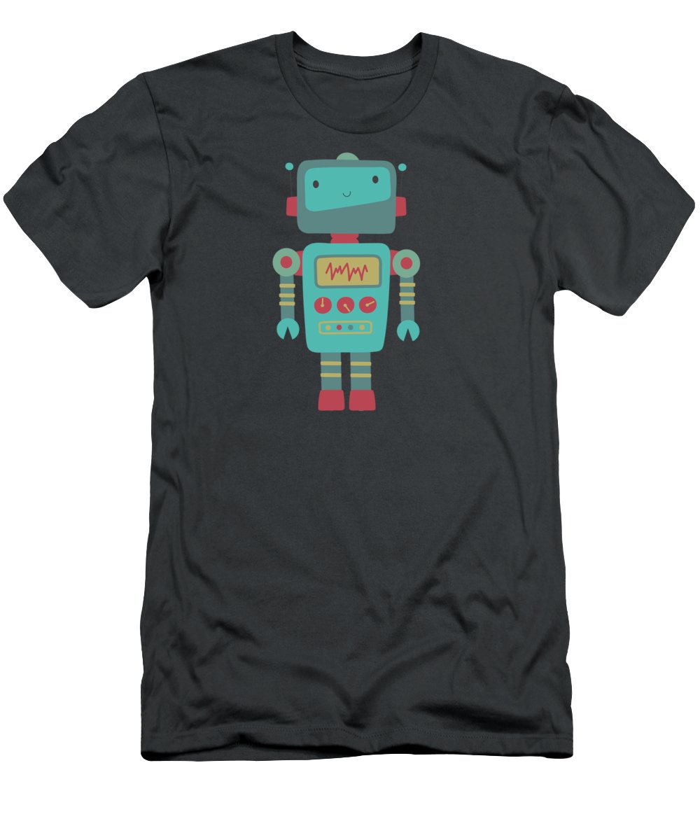 Retro Robot T-Shirt - Fun & Nostalgic Graphic Tee for Kids and Adults