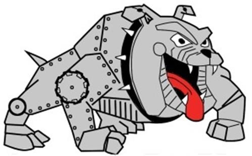 Robotic Bulldog Illustration - Mechanical Beast Design