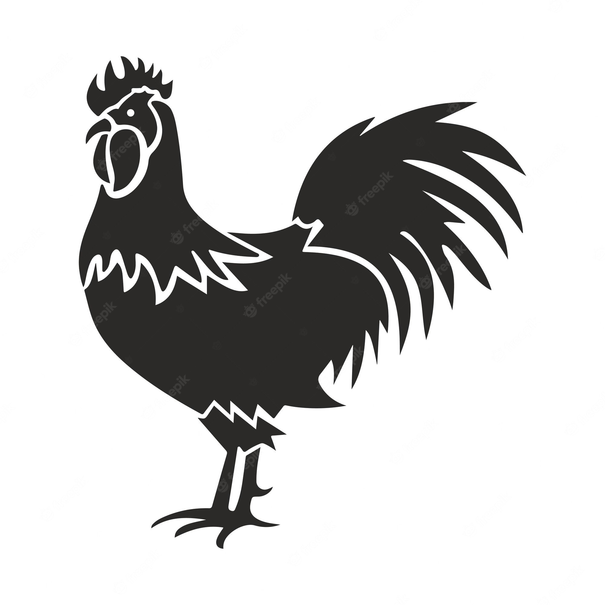 Rooster Silhouette Cliparts, Stock Vector and Royalty Free Rooster ...