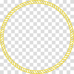 Golden rope-style circular frame on transparent background, ideal for badges, logos, or decorative borders.