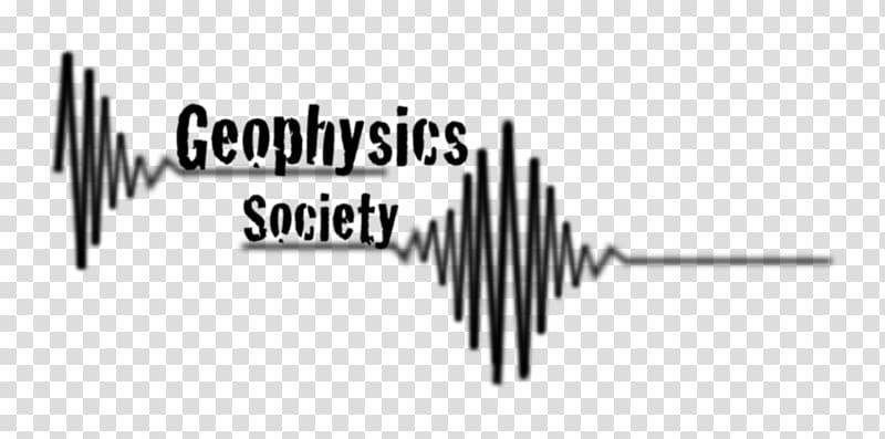 Geophysics Society logo featuring seismic waveforms and bold text on transparent background.
