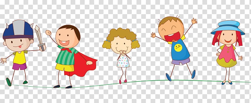 excited kids clip art