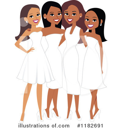 Diverse Women in White Dresses - Celebrating Unity and Style