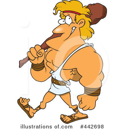Caveman Cartoon Illustration - Fun Prehistoric Character for Educational or Entertainment Use