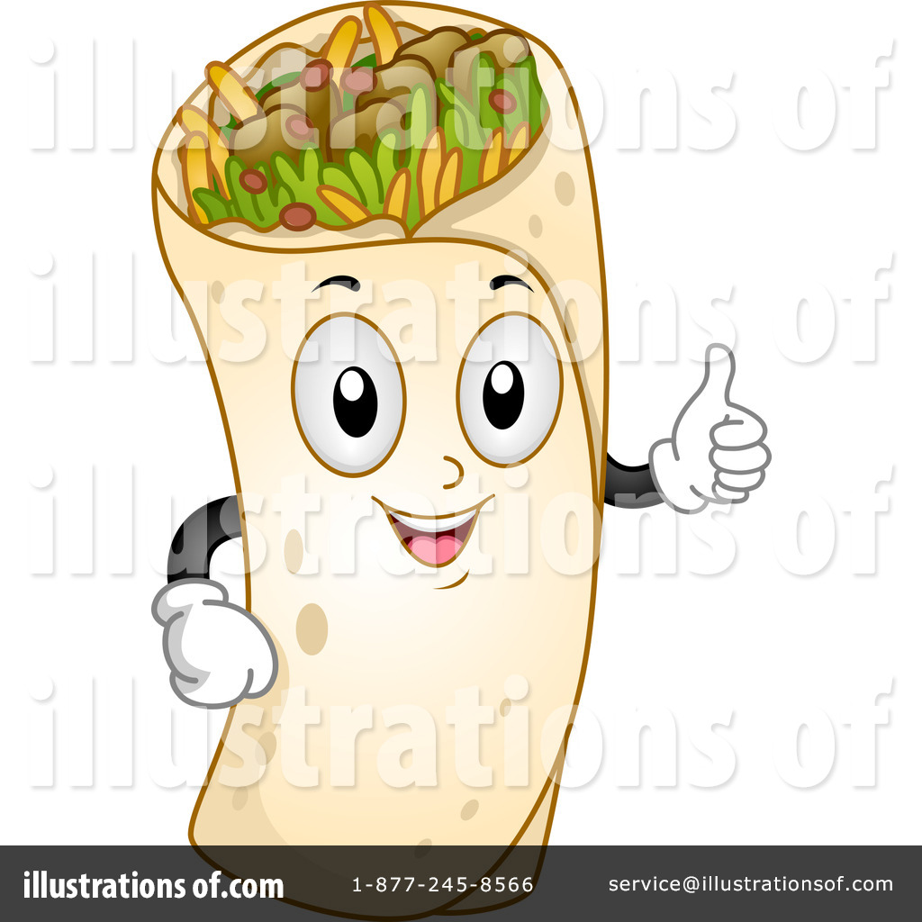 Fun Burrito Mascot Illustration - Engaging Food Character for Brands