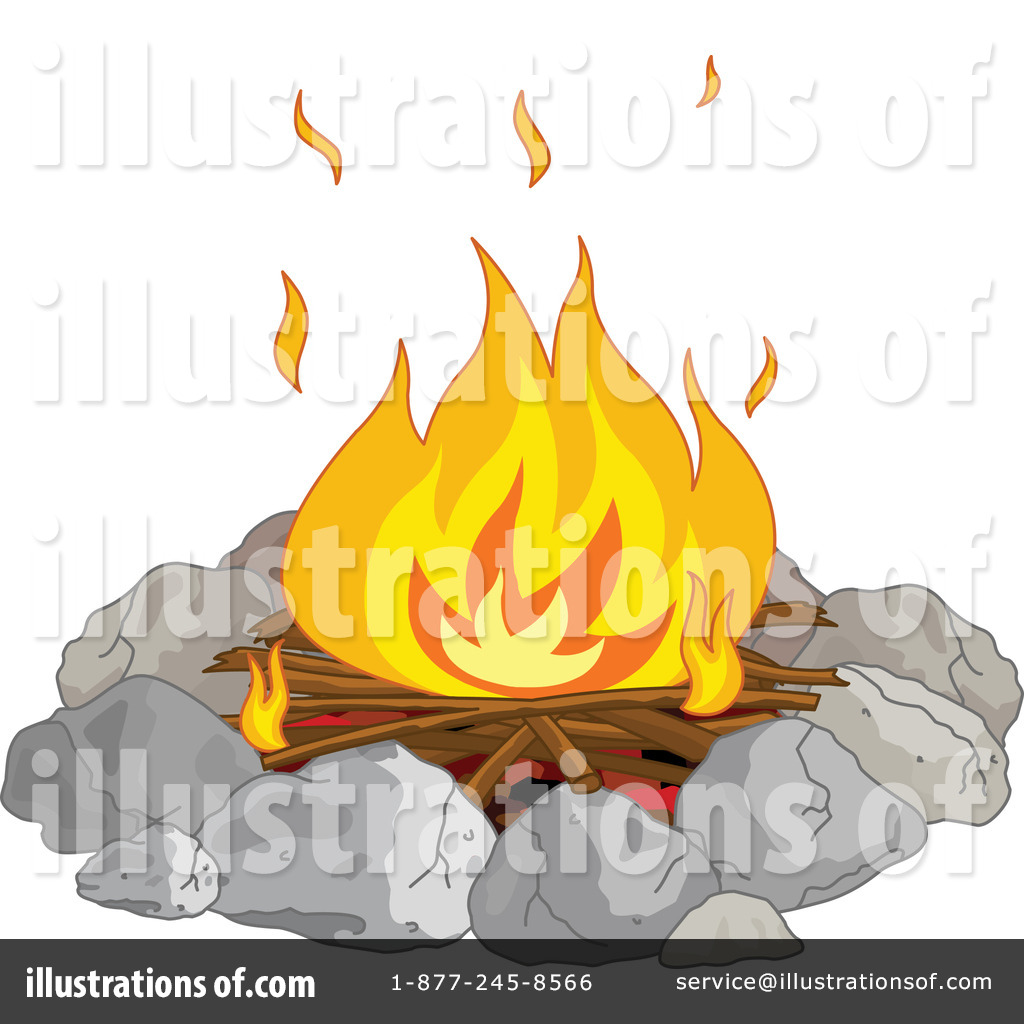 Campfire Illustration - Free Vector Clipart for Outdoor & Camping Themes