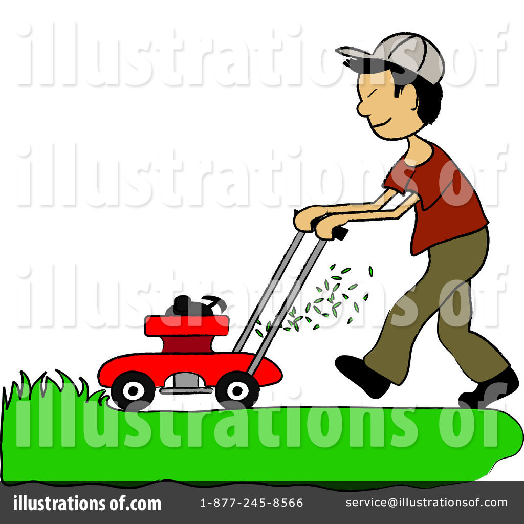 Lawn Mowing Clipart Illustration By Pams Clipart | The Best Porn Website