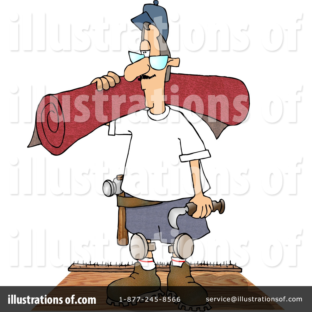 Cartoon Carpenter with Tools - Construction & Renovation Illustration