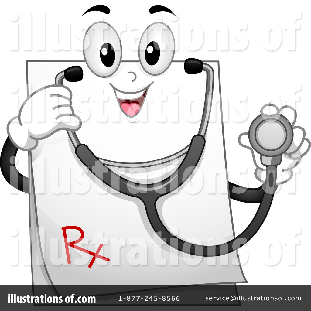 Friendly Prescription Pad Mascot - Medical Illustration for Healthcare Websites