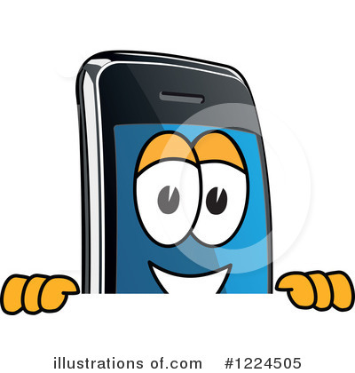 Friendly Smartphone Cartoon Illustration for Tech Websites