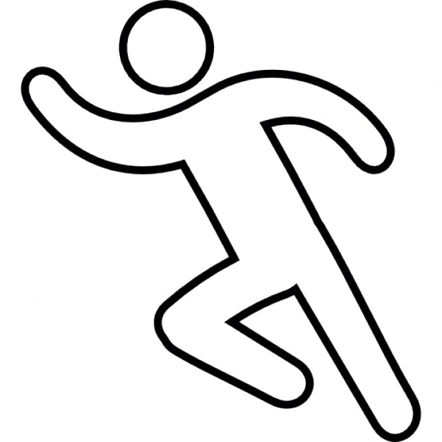 stick people running clipart
