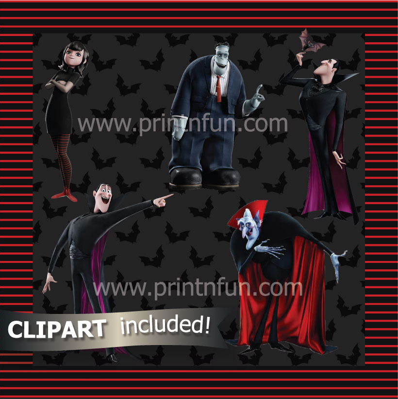 Hotel Transylvania Clipart Pack - Free Printable Characters for Halloween & Parties