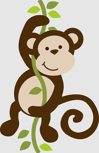 Safari Clipart Monkey - Macaco Safari Desenho - (2203x2402) Png