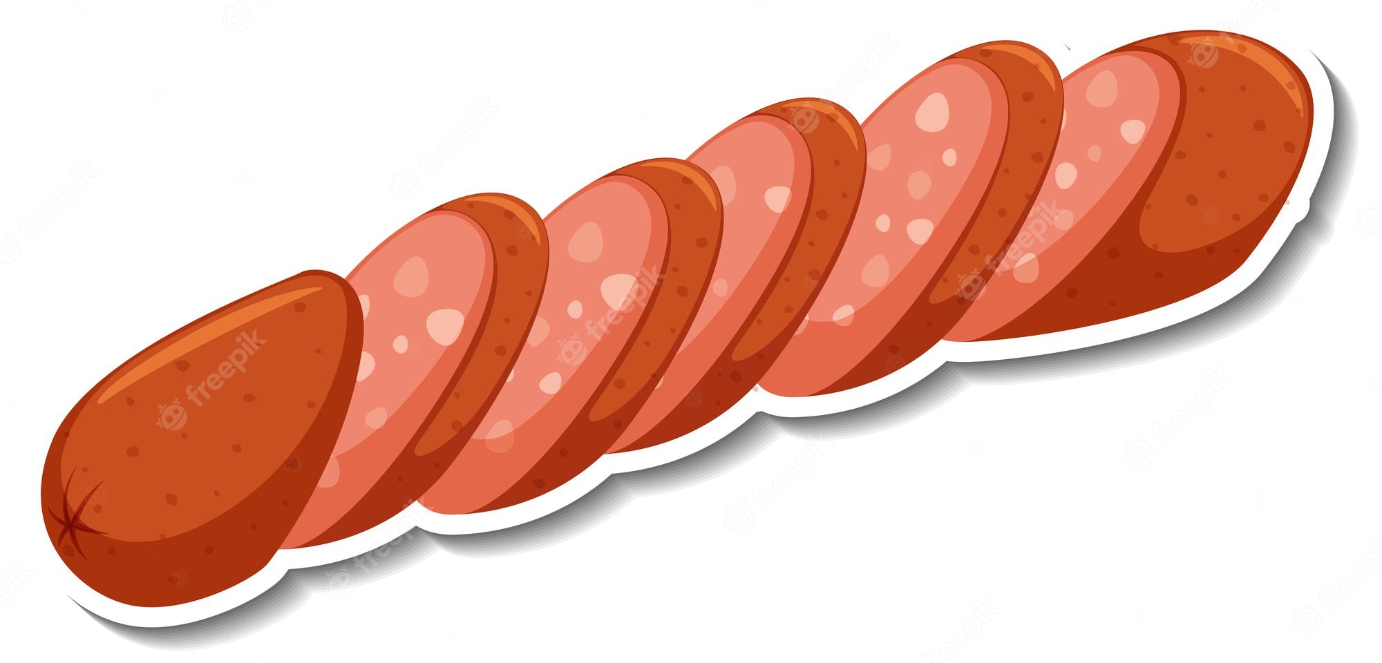 Sausage Clipart PNG Images, Sausage Vector Illustration With - Clip Art ...