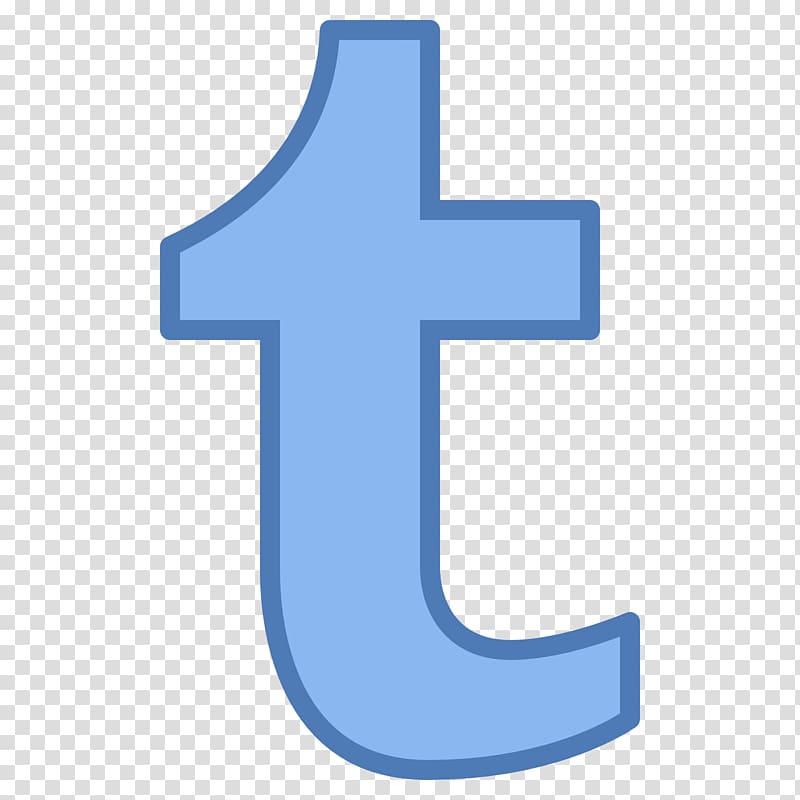 Tumblr Logo - Blue Lowercase 't' Icon for Social Media Branding