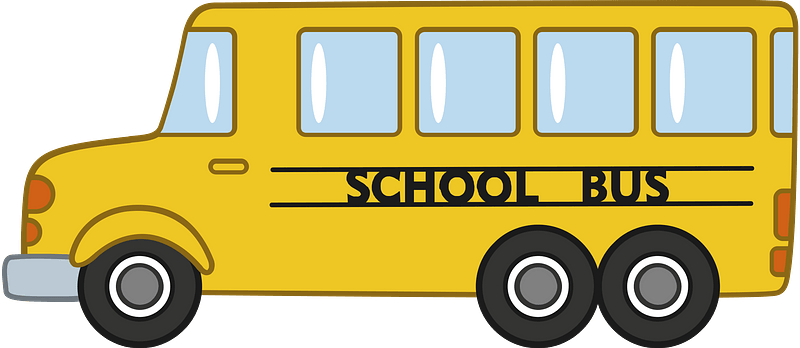 Front School Bus Clipart Transparent Background, Front Cartoon - Clip ...