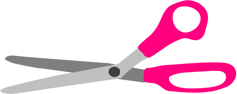 Pink Scissors - Craft & Office Cutting Tool | High-Quality Design