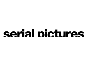Serial Pictures logo in bold black lowercase sans-serif font on white background.