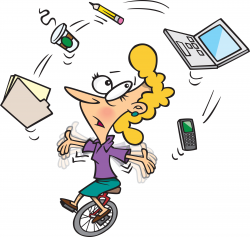 Multitasking Stress - Visual Metaphor for Workplace Overload