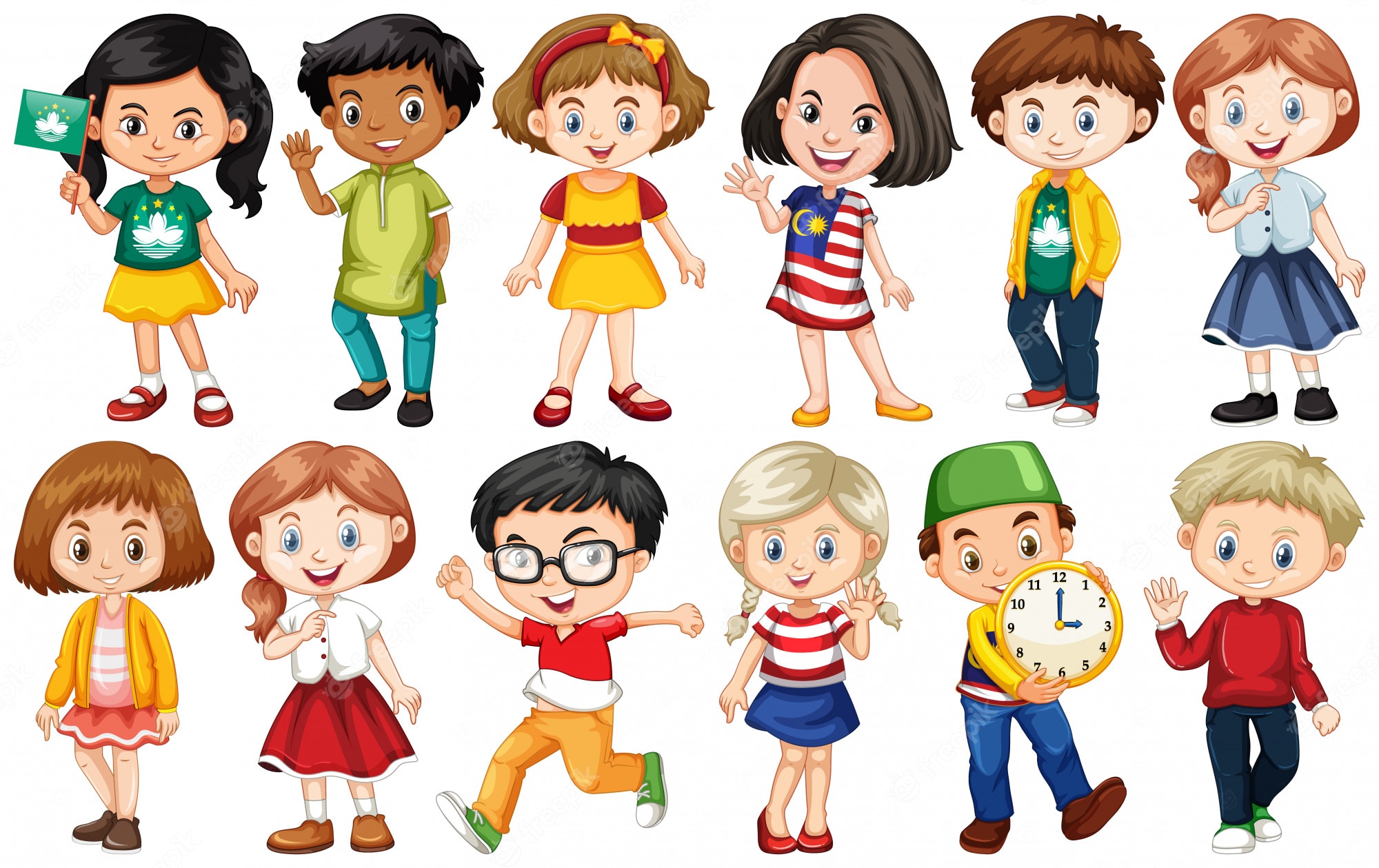 Kids Clipart, Kids Clip Art, Children Clipart, School Kids By My First 