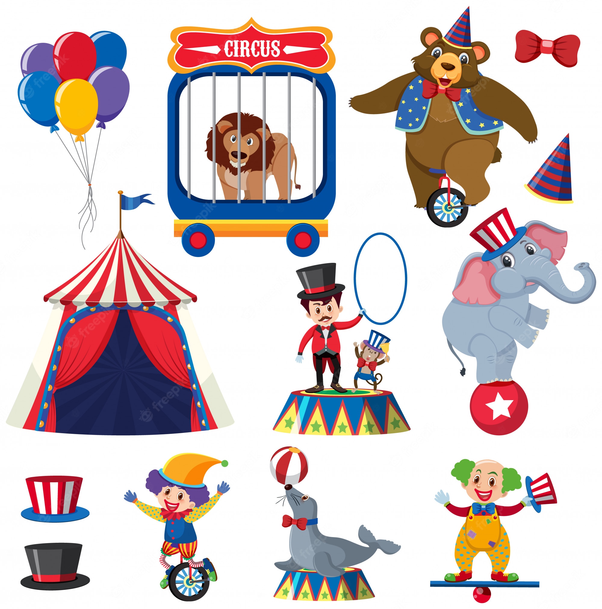 Circus clipart Vectors & Illustrations for Free Download | Clipart ...