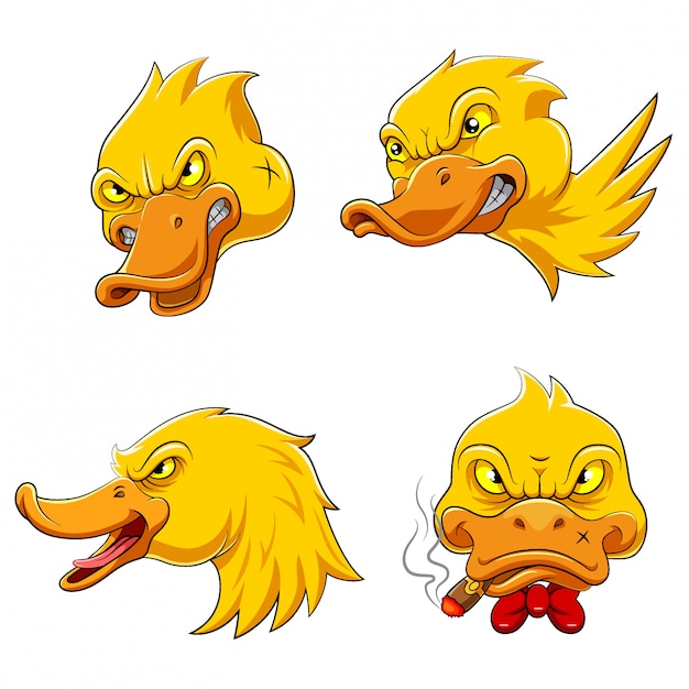 Angry Duck Vector Cartoon 61 Stock Clipart | Royalty-Free | FreeImages ...