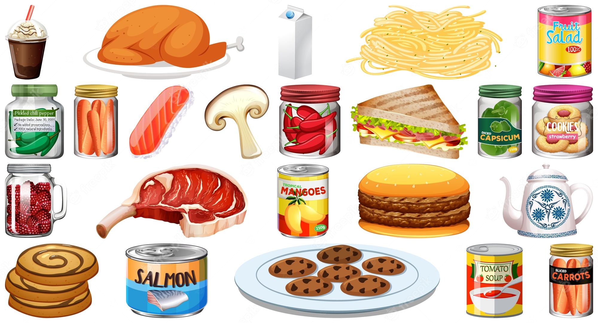 Animated Food Clip Art Library