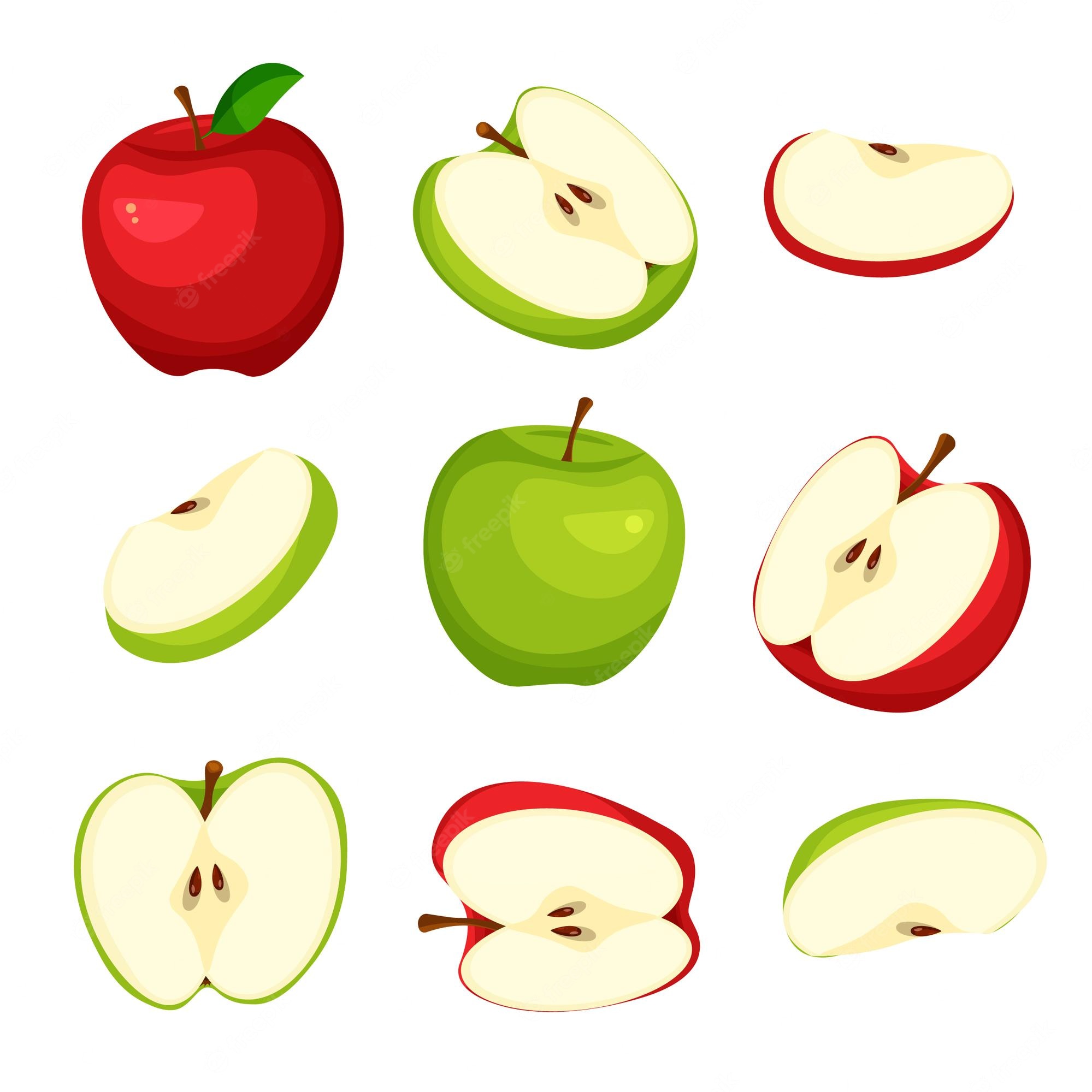 Red Apple clipart. Free download transparent .PNG