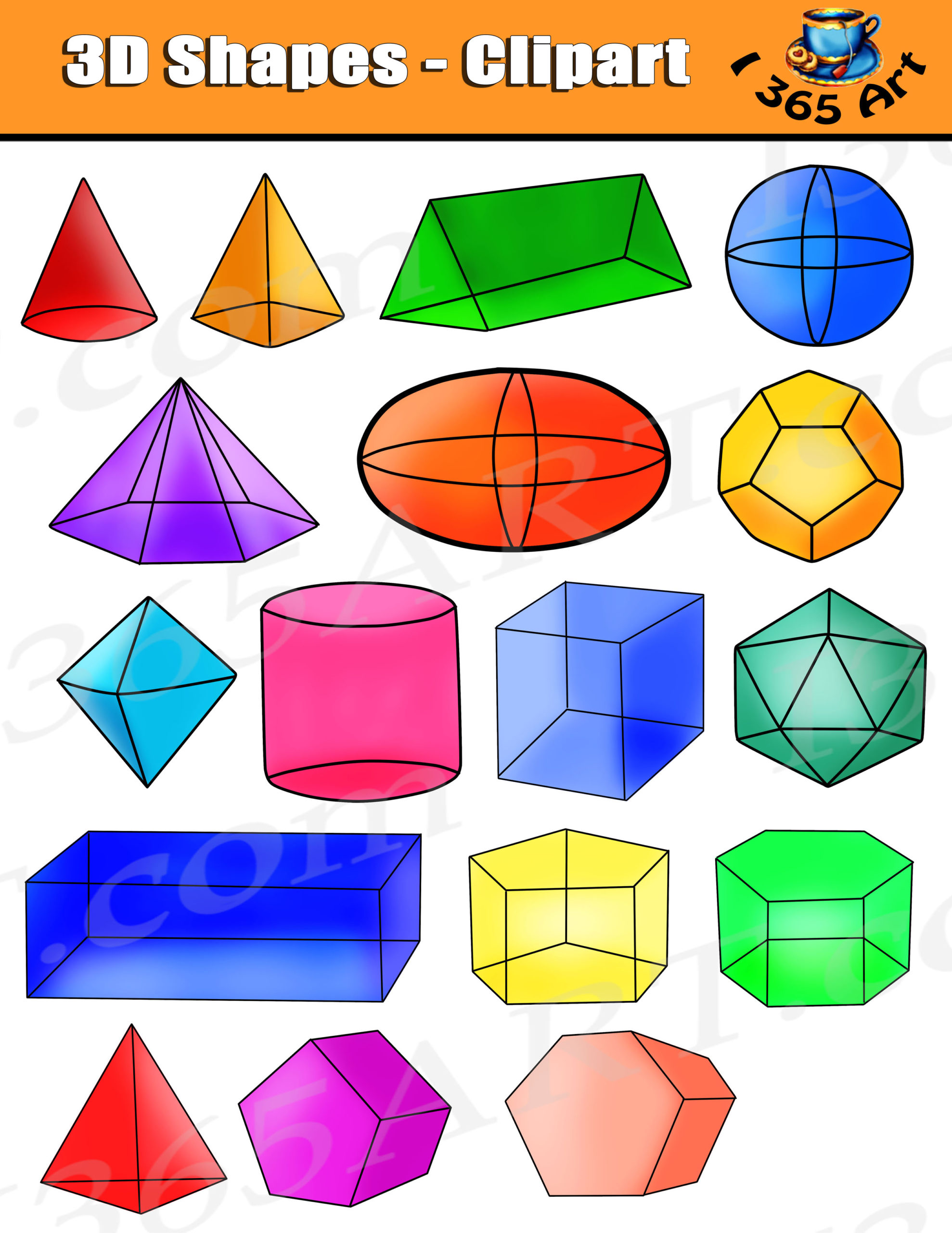 Free 3d shapes, Download Free 3d shapes png images, Free ClipArts on Clipart Library
