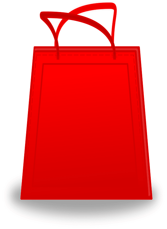 Red Shopping Bag - Premium Vector Illustration for E-commerce & Marketing